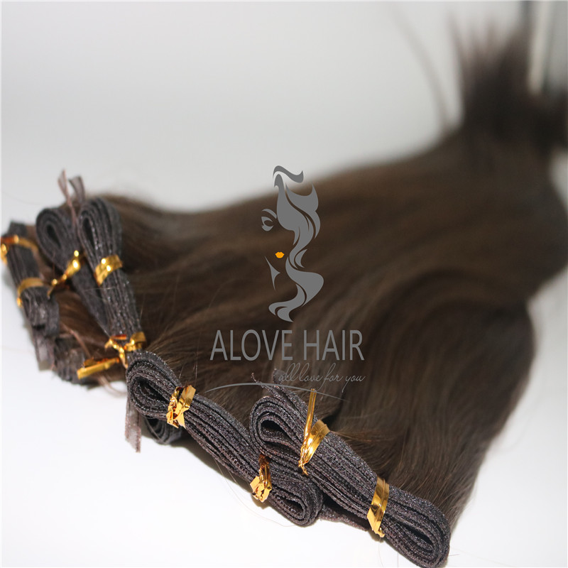 China super flat track weft hair extensions vendor 